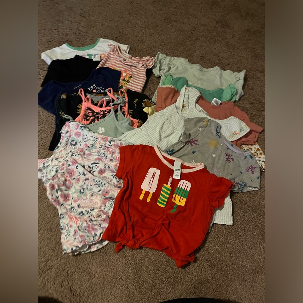 Girls 3T-4T tops bundle lot 17 pieces!